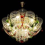 Люстра Камея №6 подвесная красно-зеленая в Самаре