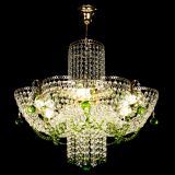 Люстра Камея №6 подвесная зеленая в Самаре