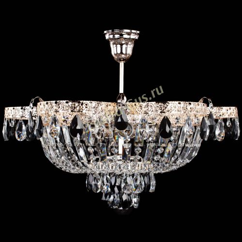 Люстра Камея Флора №5 с подвесом Черная в Самаре Гусь Хрустальный