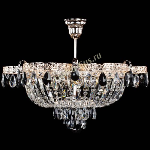 Люстра Камея Флора №5 с подвесом Черная в Самаре Гусь Хрустальный