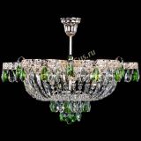 Люстра Камея Флора №5 с подвесом Зеленая в Самаре