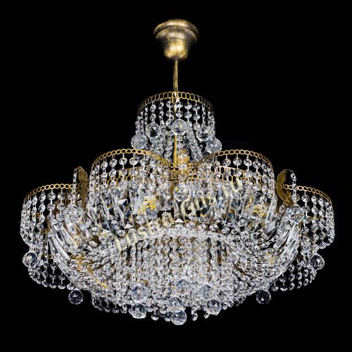 Люстра Камея Шар с подвесом под бронзу в Самаре Гусь Хрустальный