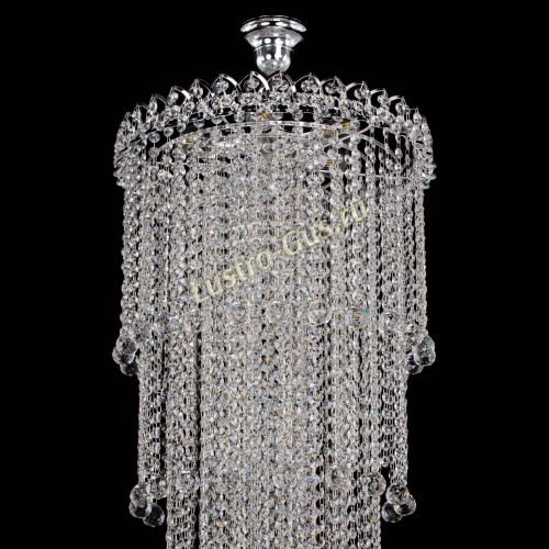 Люстра Капель 5 ламп шар 30 см длинная   в Самаре Гусь Хрустальный