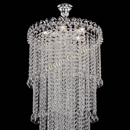 Люстра Капель 5 ламп шар 30 см длинная   в Самаре Гусь Хрустальный