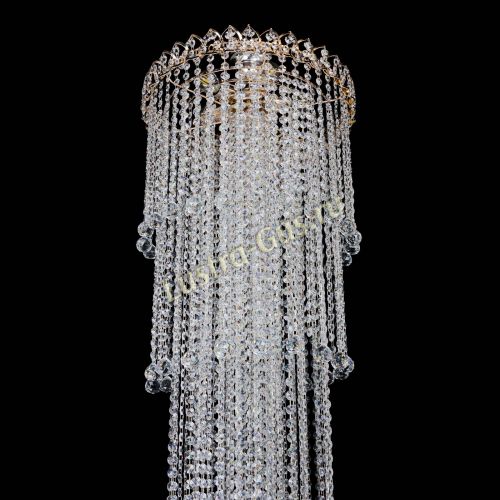 Люстра Капель 5 ламп шар 30 см длинная   в Самаре Гусь Хрустальный