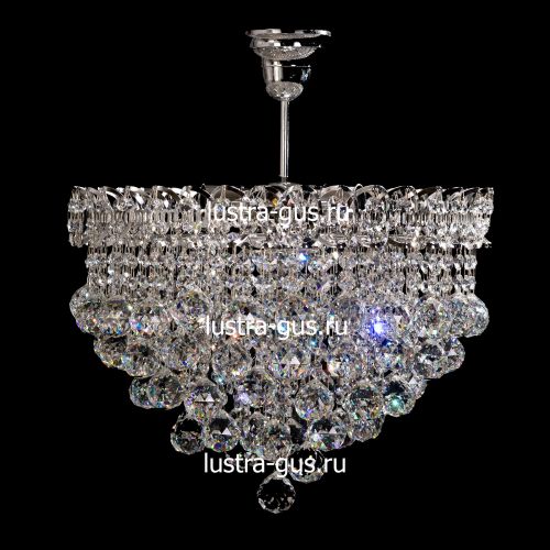 Люстра Капель-лепесток Шар 40 мм с подвесом в Самаре Гусь Хрустальный