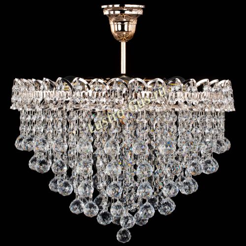 Люстра Капель Лепесток Шар  30мм с подвесом в Самаре Гусь Хрустальный