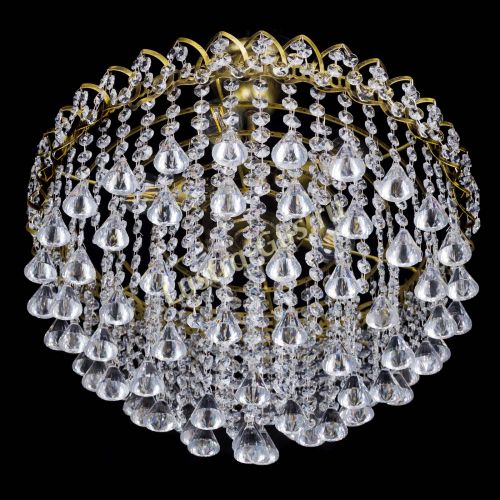 Люстра Капель Пирамида 30 с подвесом под бронзу в Самаре Гусь Хрустальный