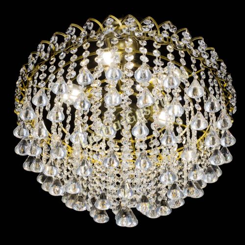 Люстра Капель Пирамида 30 с подвесом под бронзу в Самаре Гусь Хрустальный