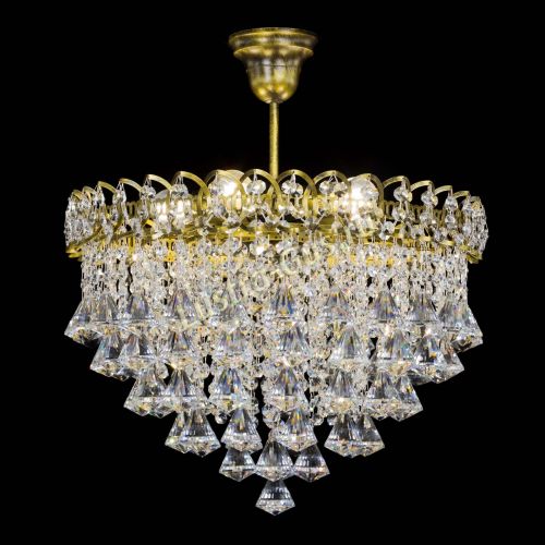 Люстра Капель Пирамида 40 с подвесом под бронзу в Самаре Гусь Хрустальный