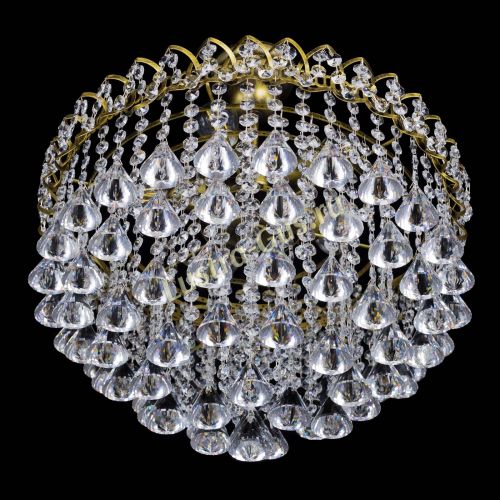 Люстра Капель Пирамида 40 с подвесом под бронзу в Самаре Гусь Хрустальный