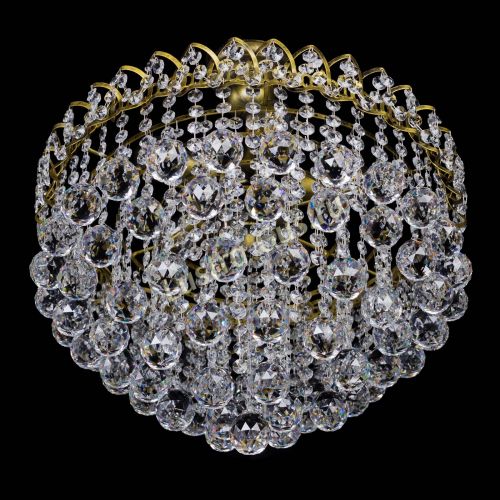 Люстра Капель Пирамида Шар 40 с подвесом под бронзу в Самаре Гусь Хрустальный