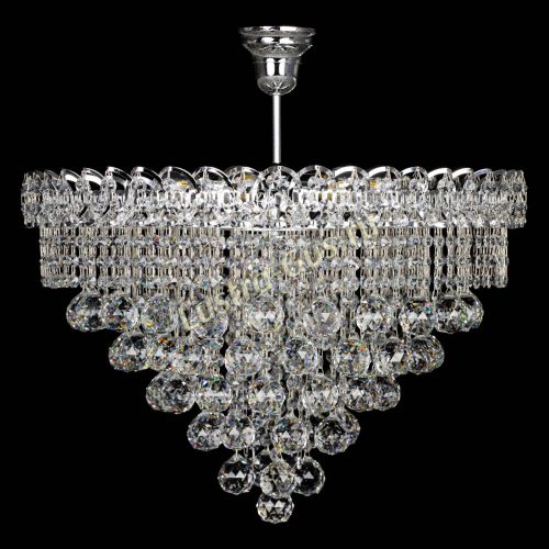 Люстра Капель Пирамида Шар 40 с подвесом в Самаре Гусь Хрустальный