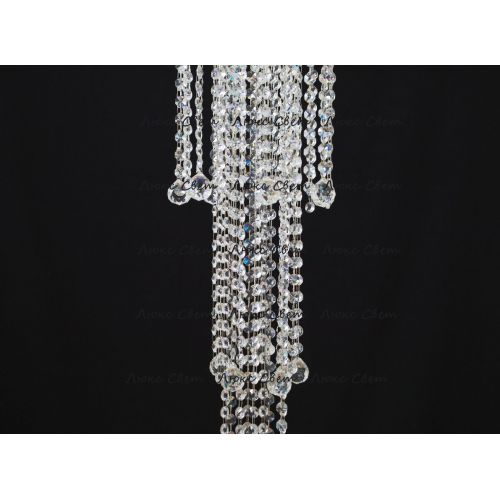 Люстра Капель 5 ламп шар 40 мм длинная в Самаре Гусь Хрустальный