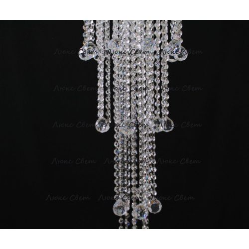 Люстра Капель 5 ламп шар 40 мм длинная в Самаре Гусь Хрустальный