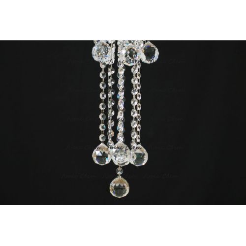 Люстра Капель 5 ламп шар 40 мм длинная в Самаре Гусь Хрустальный