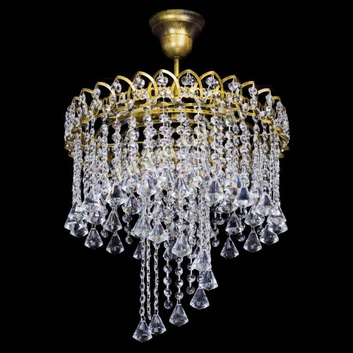 Люстра Капель Водоворот под бронзу конус 30 в Самаре Гусь Хрустальный