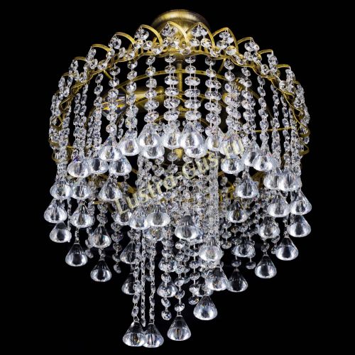 Люстра Капель Водоворот под бронзу конус 30 в Самаре Гусь Хрустальный