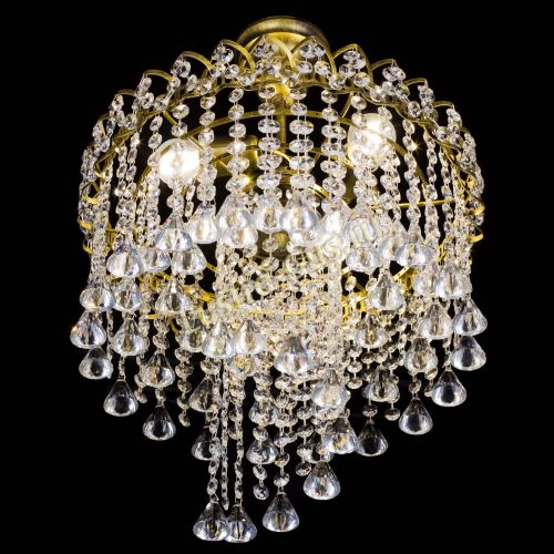 Люстра Капель Водоворот под бронзу конус 30 в Самаре Гусь Хрустальный