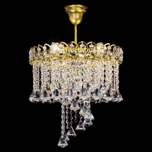 Люстра Капель Водоворот под бронзу конус 40 в Самаре Гусь Хрустальный