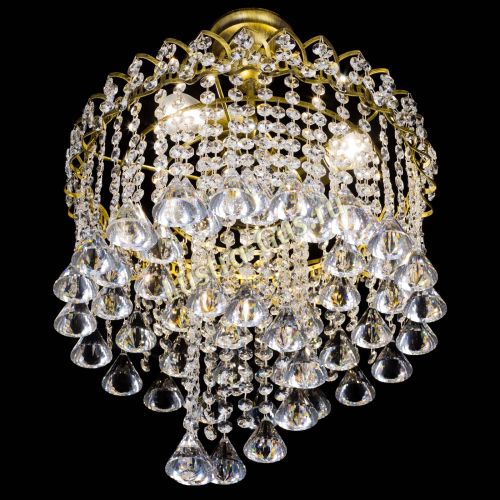 Люстра Капель Водоворот под бронзу конус 40 в Самаре Гусь Хрустальный