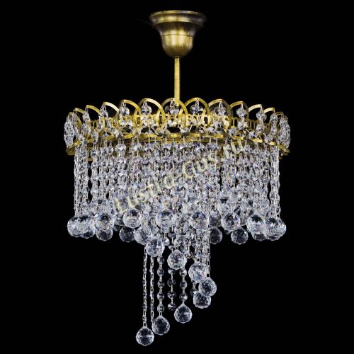 Люстра Капель Водоворот под бронзу шар 30 в Самаре Гусь Хрустальный