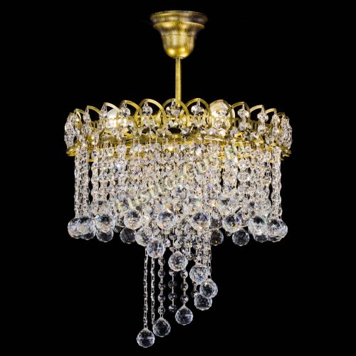 Люстра Капель Водоворот под бронзу шар 30 в Самаре Гусь Хрустальный