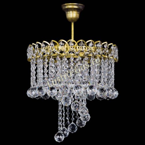 Люстра Капель Водоворот под бронзу шар 40 в Самаре Гусь Хрустальный