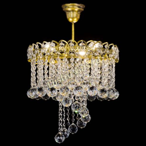 Люстра Капель Водоворот под бронзу шар 40 в Самаре Гусь Хрустальный