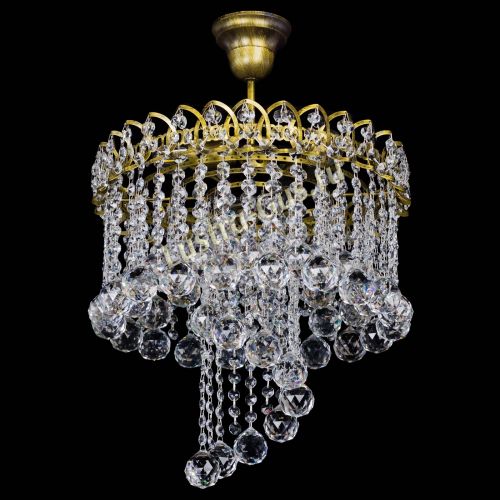 Люстра Капель Водоворот под бронзу шар 40 в Самаре Гусь Хрустальный