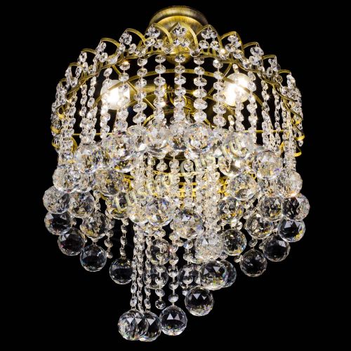 Люстра Капель Водоворот под бронзу шар 40 в Самаре Гусь Хрустальный