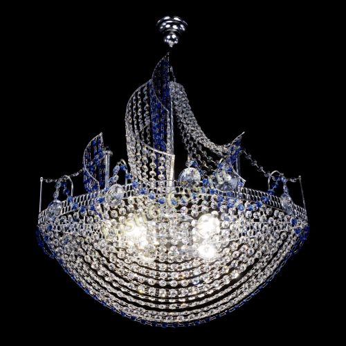 Люстра Каравелла №1 синяя в Самаре Гусь Хрустальный