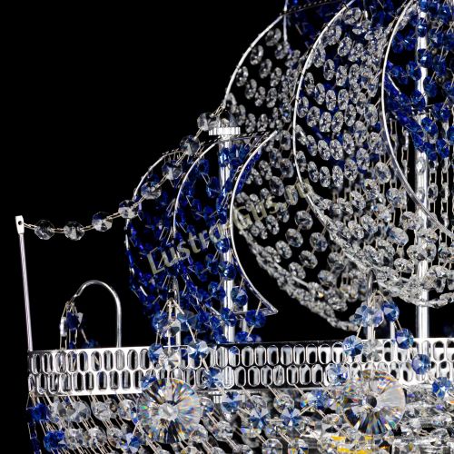Люстра Каравелла №1 синяя в Самаре Гусь Хрустальный