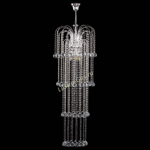 Люстра Каскад длинный в Самаре Гусь Хрустальный