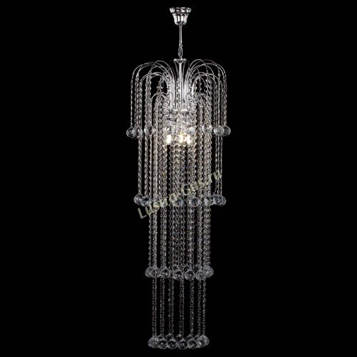 Люстра Каскад длинный в Самаре Гусь Хрустальный