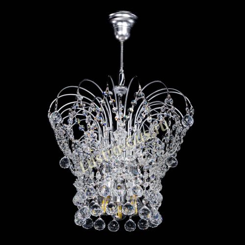 Люстра Каскад Шар №3 в Самаре Гусь Хрустальный