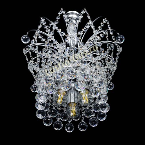 Люстра Каскад Шар №3 в Самаре Гусь Хрустальный