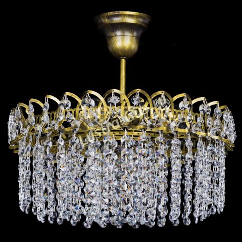 Люстра Хрустальная капель №3 под бронзу в Самаре Гусь Хрустальный