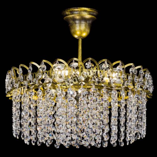 Люстра Хрустальная капель №3 под бронзу в Самаре Гусь Хрустальный