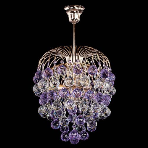 Люстра Хрустальные брызги шар 40 мм фиолетовая в Самаре Гусь Хрустальный