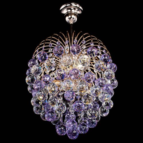 Люстра Хрустальные брызги шар 40 мм фиолетовая в Самаре Гусь Хрустальный