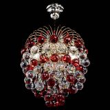 Люстра Хрустальные брызги шар 40 мм красная в Самаре