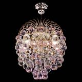 Люстра Хрустальные брызги шар 40 мм розовая в Самаре