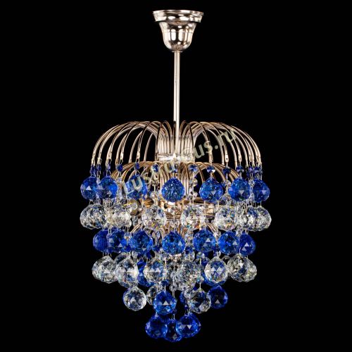 Люстра Хрустальные брызги шар 40 мм синяя в Самаре Люстра Хрустальные брызги шар 40 мм синяя в Самаре