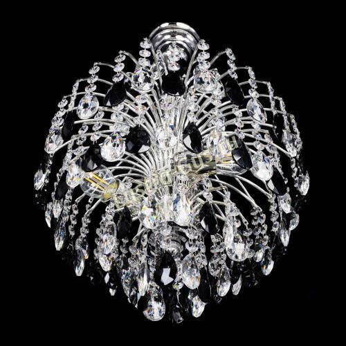 Люстра Хрустальные брызги Журавлик черный в Самаре Гусь Хрустальный