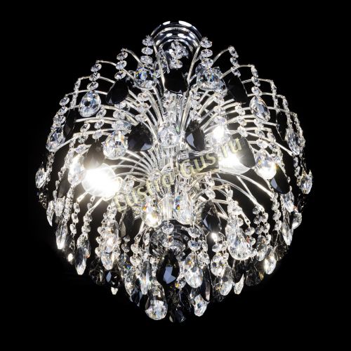 Люстра Хрустальные брызги Журавлик черный в Самаре Гусь Хрустальный