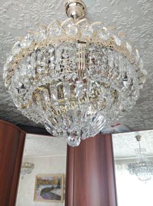 Люстра Кольцо Классика Пластинка с подвесом в Самаре отзыв и фото покупателя