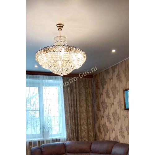 Люстра Кольцо Классика с подвесом в Самаре Гусь Хрустальный