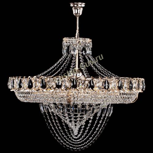 Люстра 	 Кольцо Классика Веер №8 черная в Самаре Гусь Хрустальный