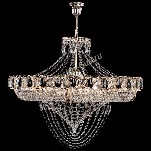 Люстра 	 Кольцо Классика Веер №8 черная в Самаре Гусь Хрустальный